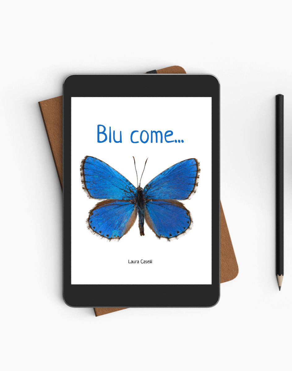 Libro sul colore blu per bambini